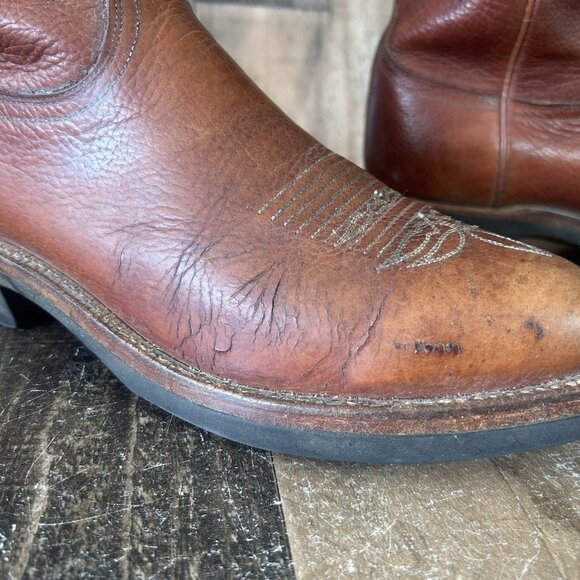 Lucchese 2000 Rubber Sole T3063R Cowboy Boots Mens 10.5 D - Picture 10 of 12